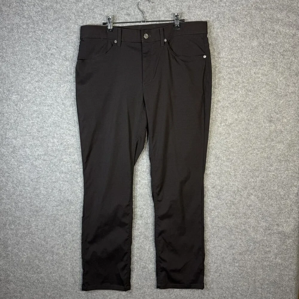 L.L. Bean Mens Explorer Ripstop‎ Pants Tapered Leg Black Color Size 34W 29L